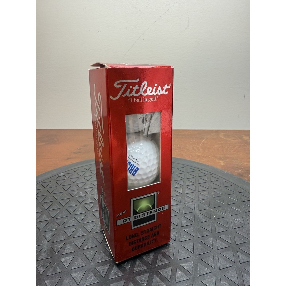 Titleist DT 2 Piece Distance Box NEW 3 Balls One Pack Lipton Brisk Tea Promo